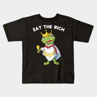 Eat The Rich Frog Kids T-Shirt